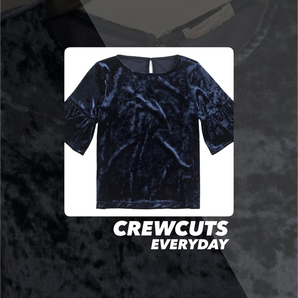 EUC Crewcuts Everyday Ruffle Sleeve Top